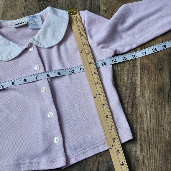 Vintage New Moves Collared Cardigan Sweater • Girls Size Small 7-8 year USA - Picture 4 of 6
